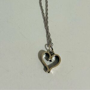 James Avery “Forever and Always” Heart Necklace in Silver